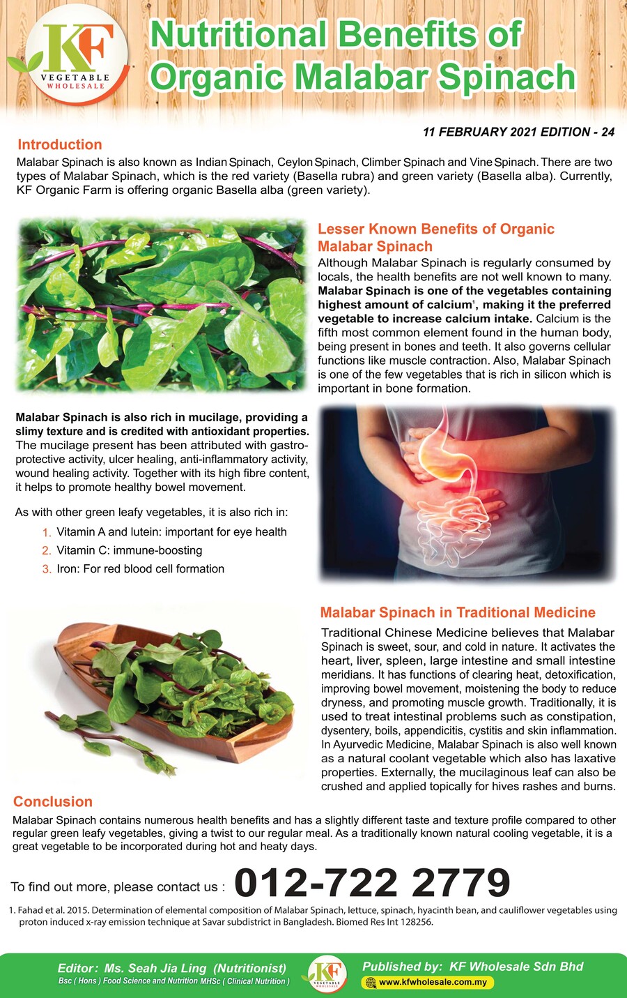 Nutritional Benefits of Organic Malabar Spinach